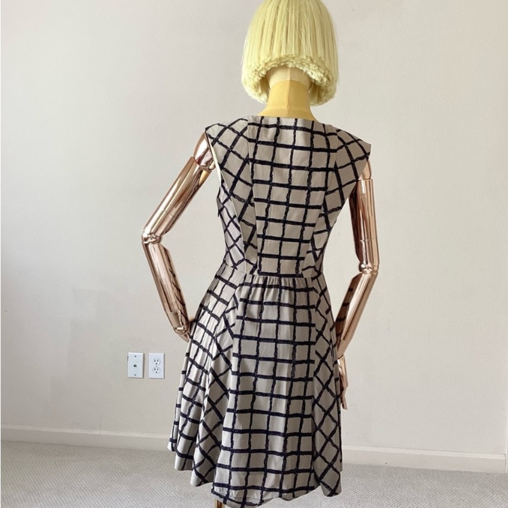 Rag & Bone Lorie Fit And Flare Windowpane Print D… - image 4